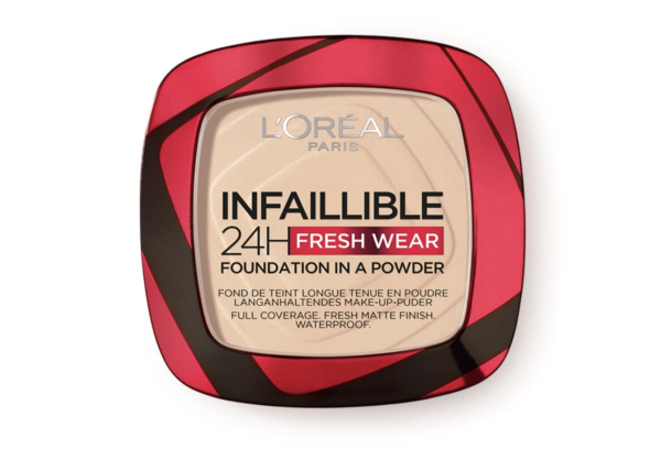 L'Oreal Paris Infallible 24H Fresh Wear Foundation in a Powder, Transferproof, Ivoire Ivory 20(9 g)